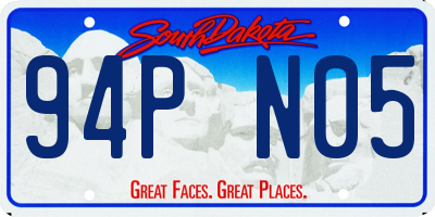 SD license plate 94PN05