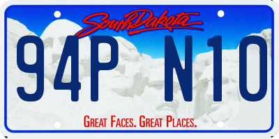 SD license plate 94PN10