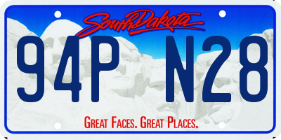 SD license plate 94PN28