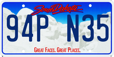SD license plate 94PN35