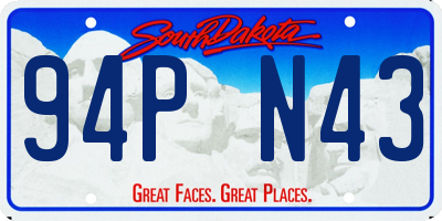 SD license plate 94PN43