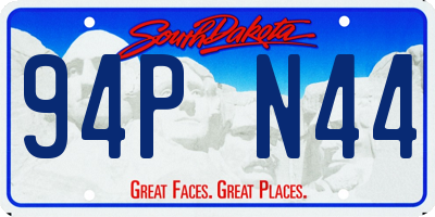 SD license plate 94PN44