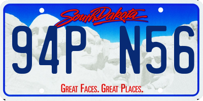 SD license plate 94PN56