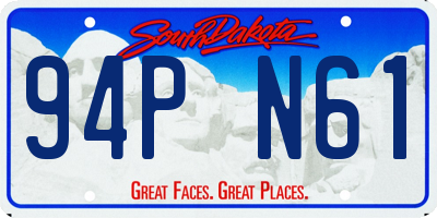 SD license plate 94PN61