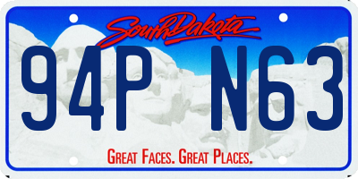 SD license plate 94PN63