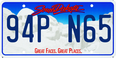 SD license plate 94PN65