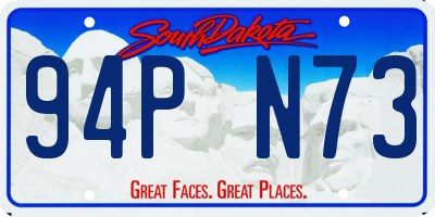 SD license plate 94PN73