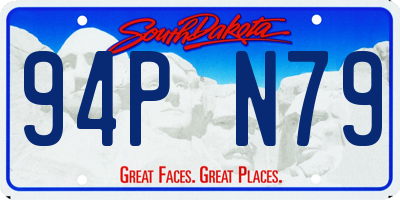 SD license plate 94PN79