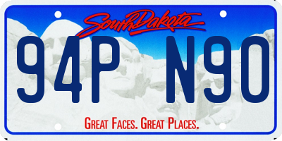SD license plate 94PN90
