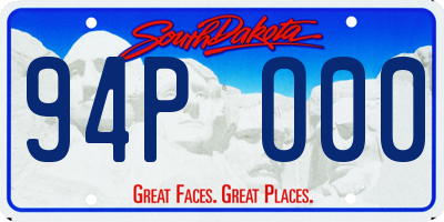 SD license plate 94PO00