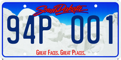 SD license plate 94PO01