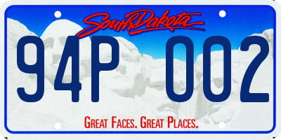 SD license plate 94PO02