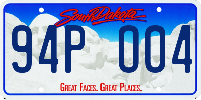 SD license plate 94PO04