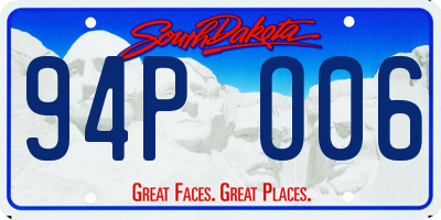 SD license plate 94PO06
