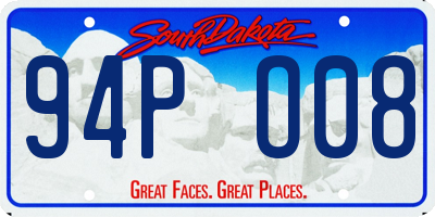 SD license plate 94PO08