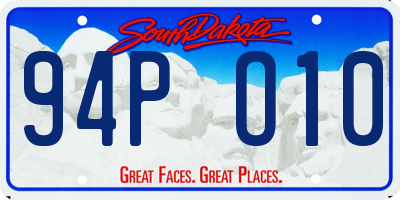 SD license plate 94PO10