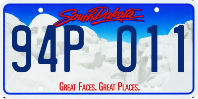 SD license plate 94PO11