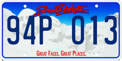 SD license plate 94PO13