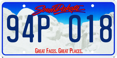 SD license plate 94PO18