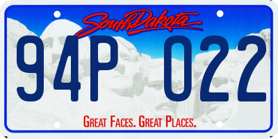 SD license plate 94PO22