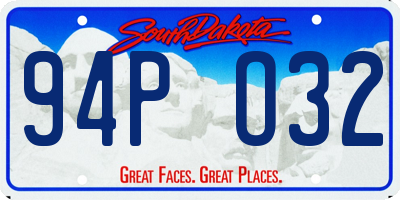 SD license plate 94PO32