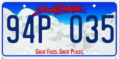 SD license plate 94PO35