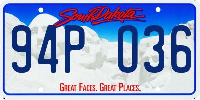 SD license plate 94PO36