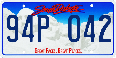 SD license plate 94PO42