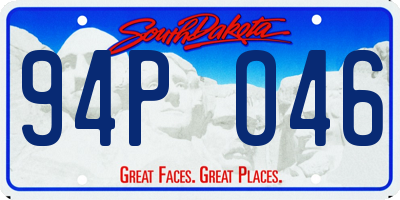 SD license plate 94PO46