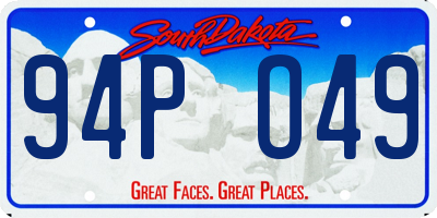 SD license plate 94PO49