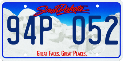 SD license plate 94PO52