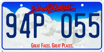 SD license plate 94PO55