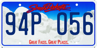 SD license plate 94PO56