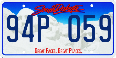 SD license plate 94PO59