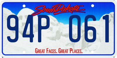 SD license plate 94PO61