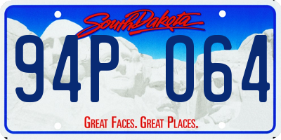 SD license plate 94PO64