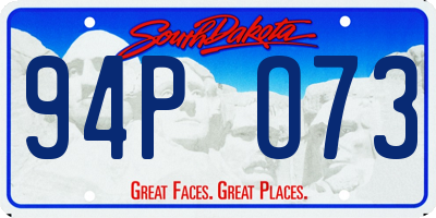 SD license plate 94PO73