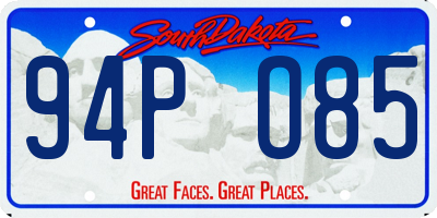 SD license plate 94PO85