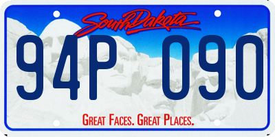 SD license plate 94PO90