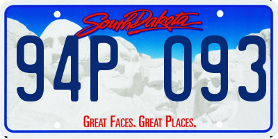 SD license plate 94PO93