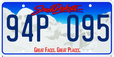 SD license plate 94PO95