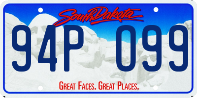 SD license plate 94PO99