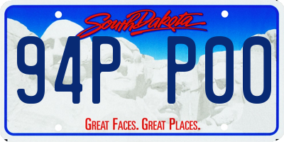 SD license plate 94PP00