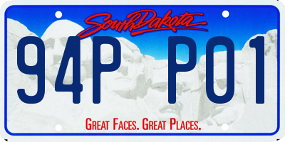 SD license plate 94PP01