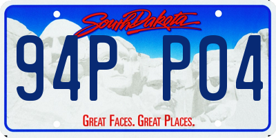 SD license plate 94PP04