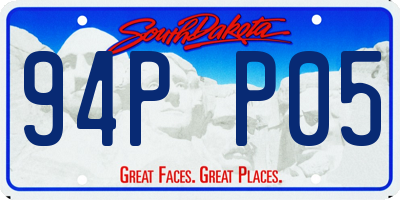 SD license plate 94PP05