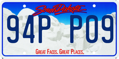 SD license plate 94PP09