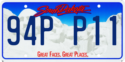 SD license plate 94PP11