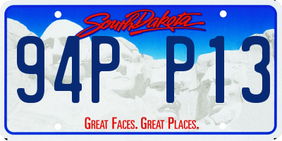 SD license plate 94PP13