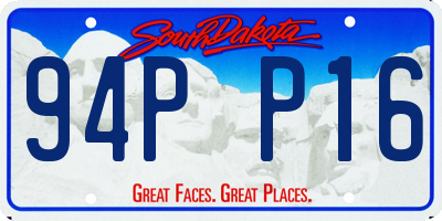 SD license plate 94PP16